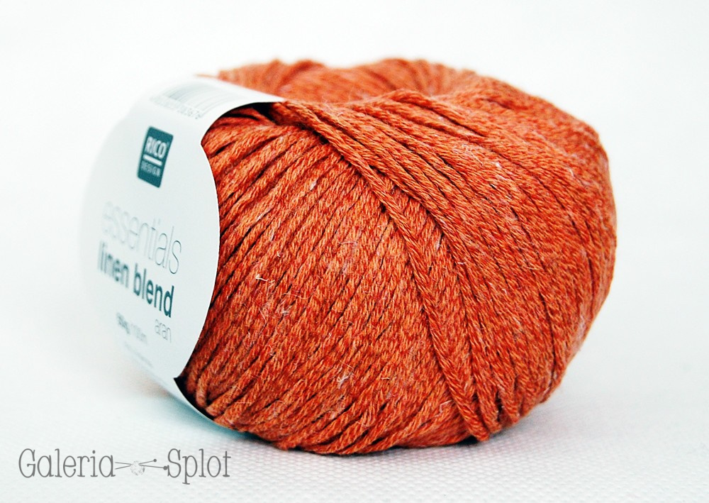 essentials linen blend aran -005 pomarańcz melanż essentials linen blend aran -005 pomarańcz melanż