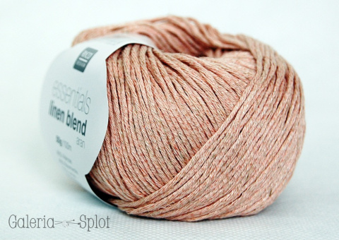 essentials linen blend aran -007 pudrowy róż melanż