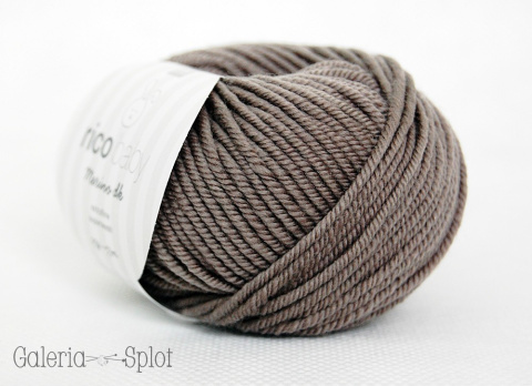 rico baby merino dk - 006 ciemny szary