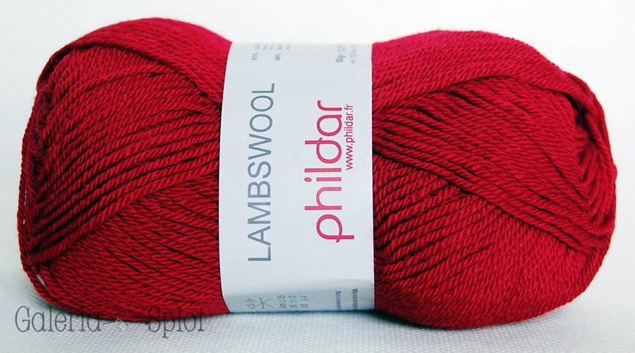 LAMBSWOOL - ciemna czerwień 08 LAMBSWOOL - ciemna czerwień 08