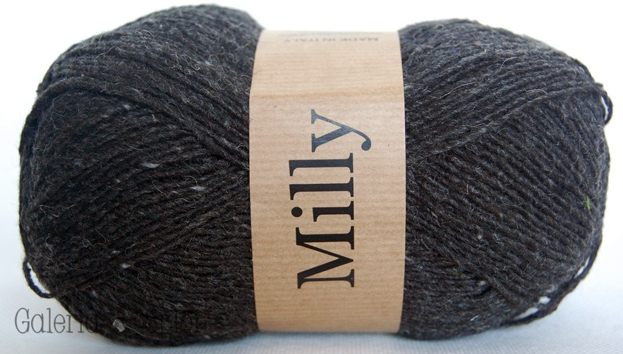 Milly - 236 czarny, tweed, melanż