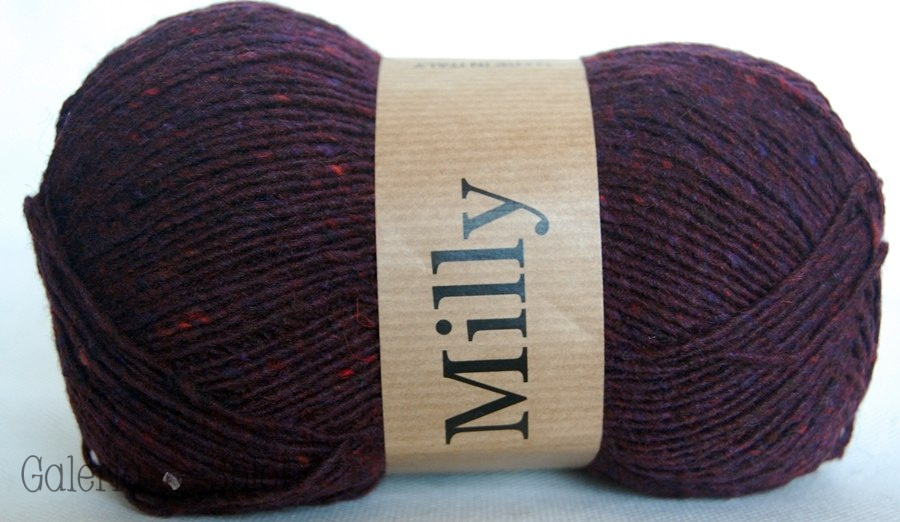 Milly - 228 ciemny fiolet, tweed, melanż Milly - 228 ciemny fiolet, tweed, melanż