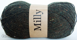 Milly - 232 ciemna zieleń, tweed, melanż