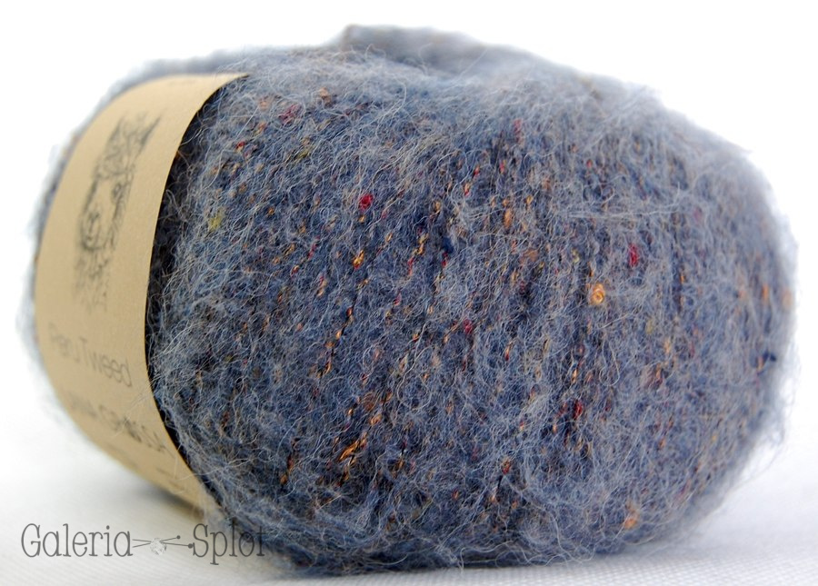 Peru Tweed - 7 melanż niebieski