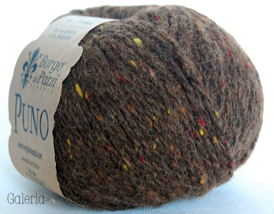 Puno - 83 czekoladowy brąz, tweed, melanż Puno - 83 czekoladowy brąz, tweed, melanż