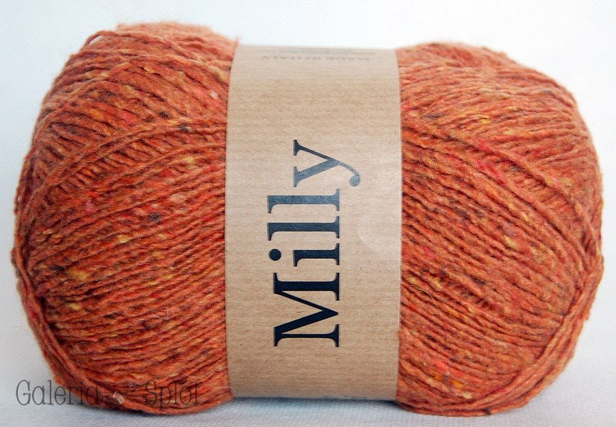 Milly - 239 terakota - pomarańcz tweed, melanż Milly - 239 terakota - pomarańcz tweed, melanż