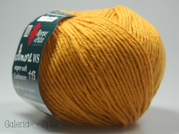 Amore supersoft Cashmere 115 - ciemny żółty 44