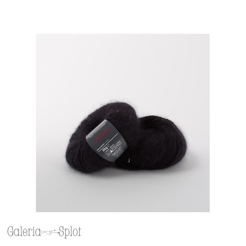 Pur angora - noir Pur angora - noir