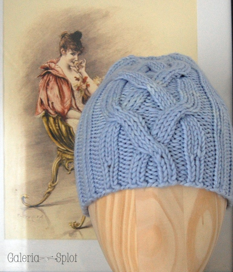 czapka merino z wzorem strukturalnym czapka merino z wzorem strukturalnym