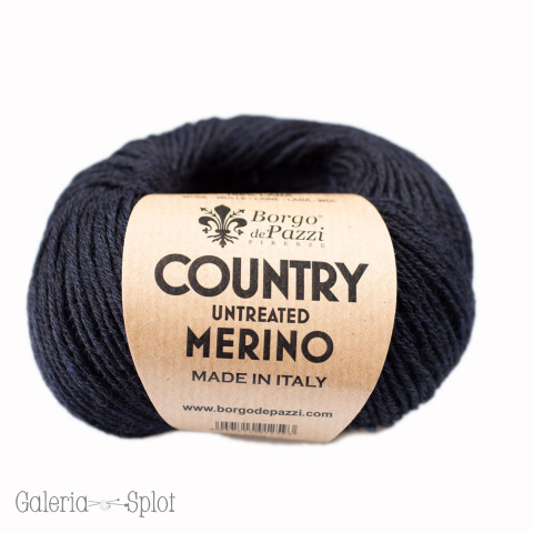 Country Untreated Merino - 14 ciemny granat