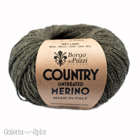 Country Untreated Merino - 5 zieleń melanż