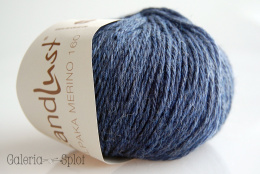 LandLust Alpaka Merino 160 - 411 niebieski melanż