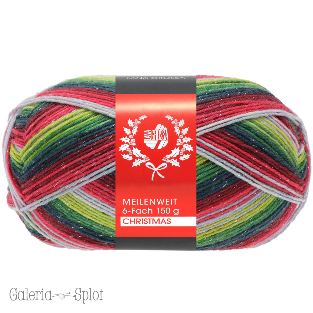Meilenweit 6-fach Christmas Lurex 150g- 9513 Meilenweit 6-fach Christmas Lurex 150g- 9513