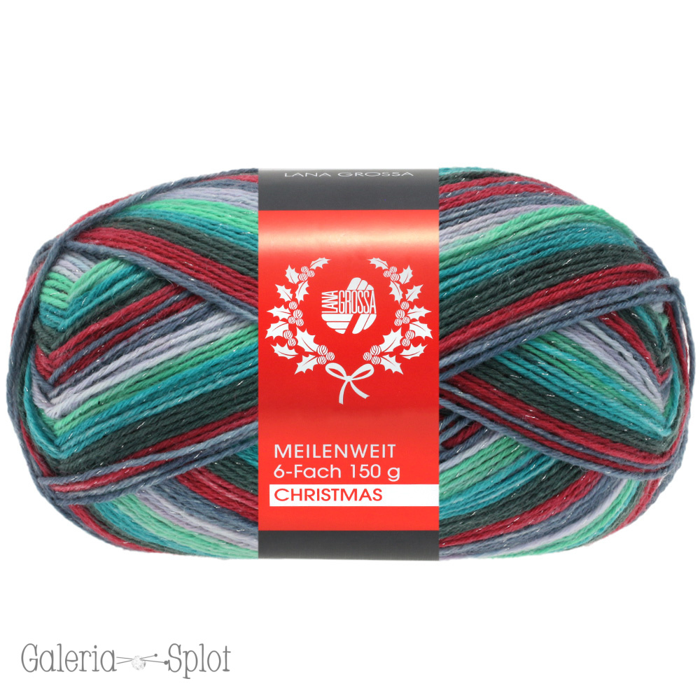 Meilenweit 6-fach Christmas Lurex 150g- 9514 Meilenweit 6-fach Christmas Lurex 150g- 9514
