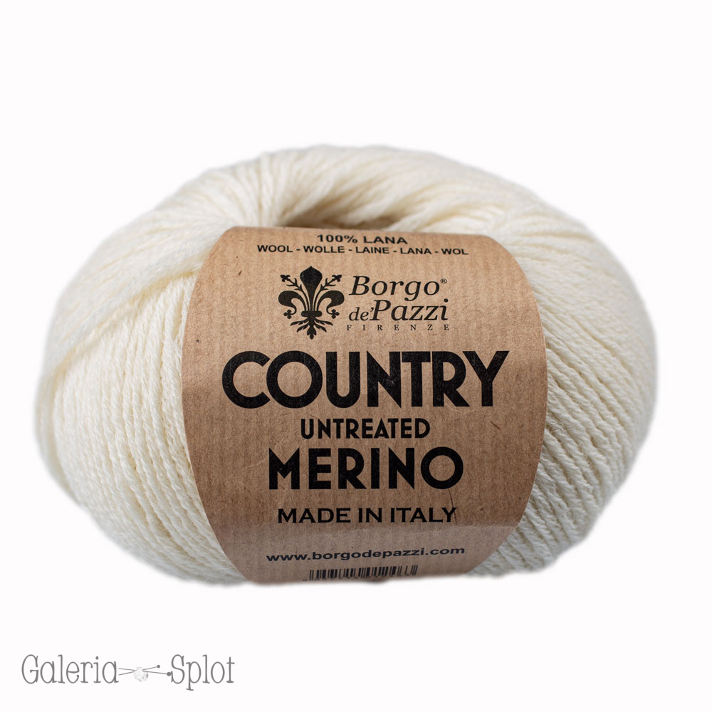 Country Untreated Merino - 1 biel wełny Country Untreated Merino - 1 biel wełny
