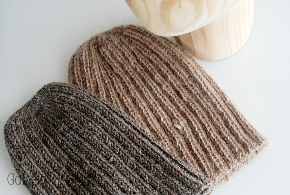 czapka - brąz-alpaka z merino czapka - brąz-alpaka z merino