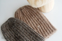 czapka - brąz-alpaka z merino czapka - brąz-alpaka z merino