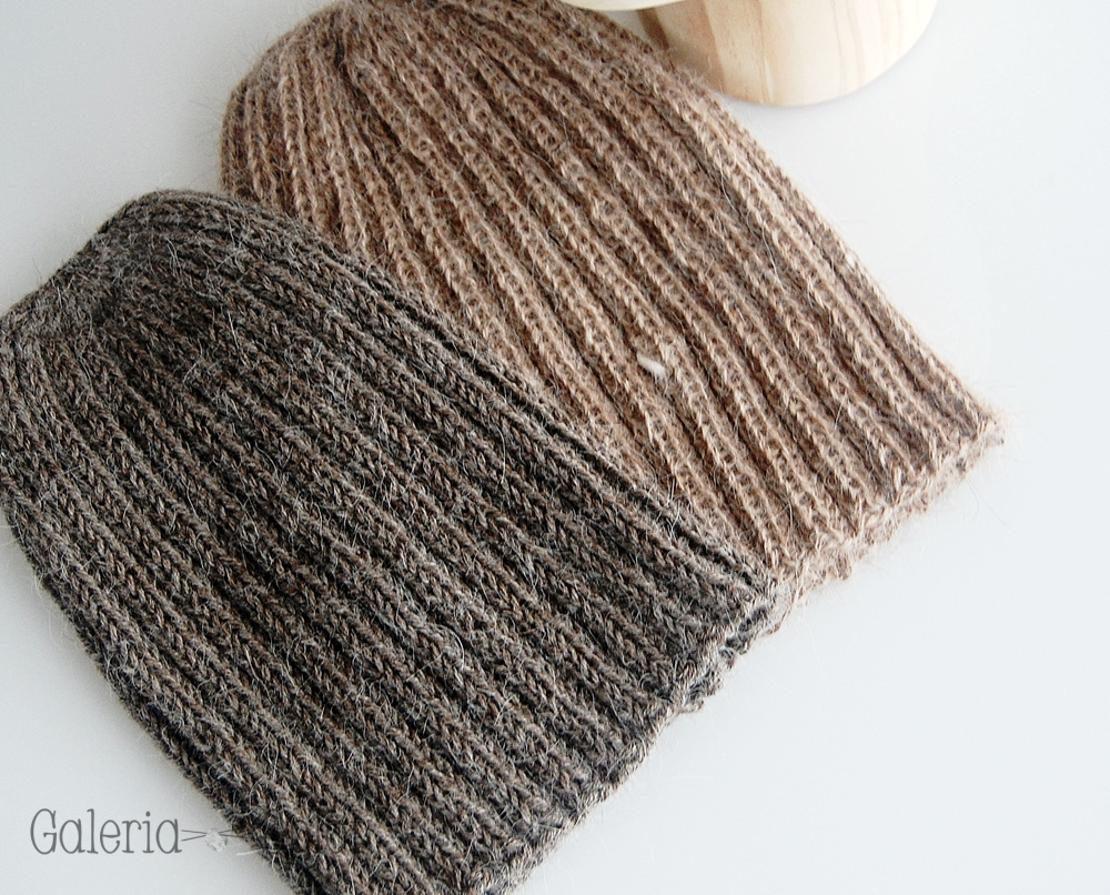 czapka - brąz-alpaka z merino czapka - brąz-alpaka z merino