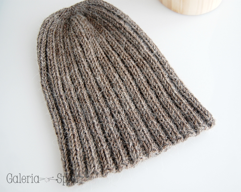 czapka - brąz-alpaka z merino czapka - brąz-alpaka z merino