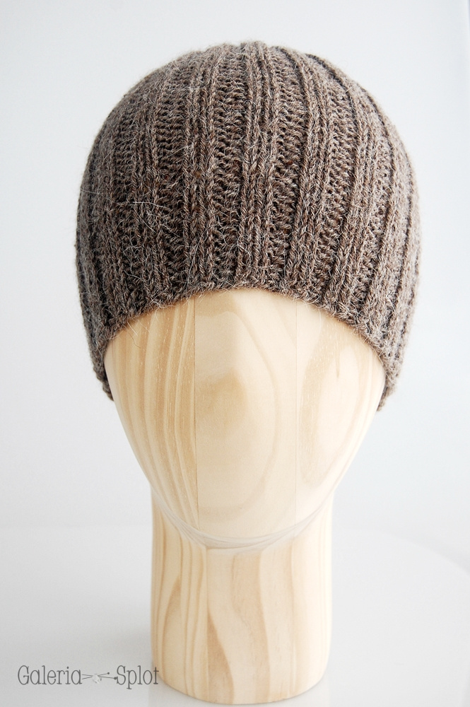 czapka - brąz-alpaka z merino czapka - brąz-alpaka z merino