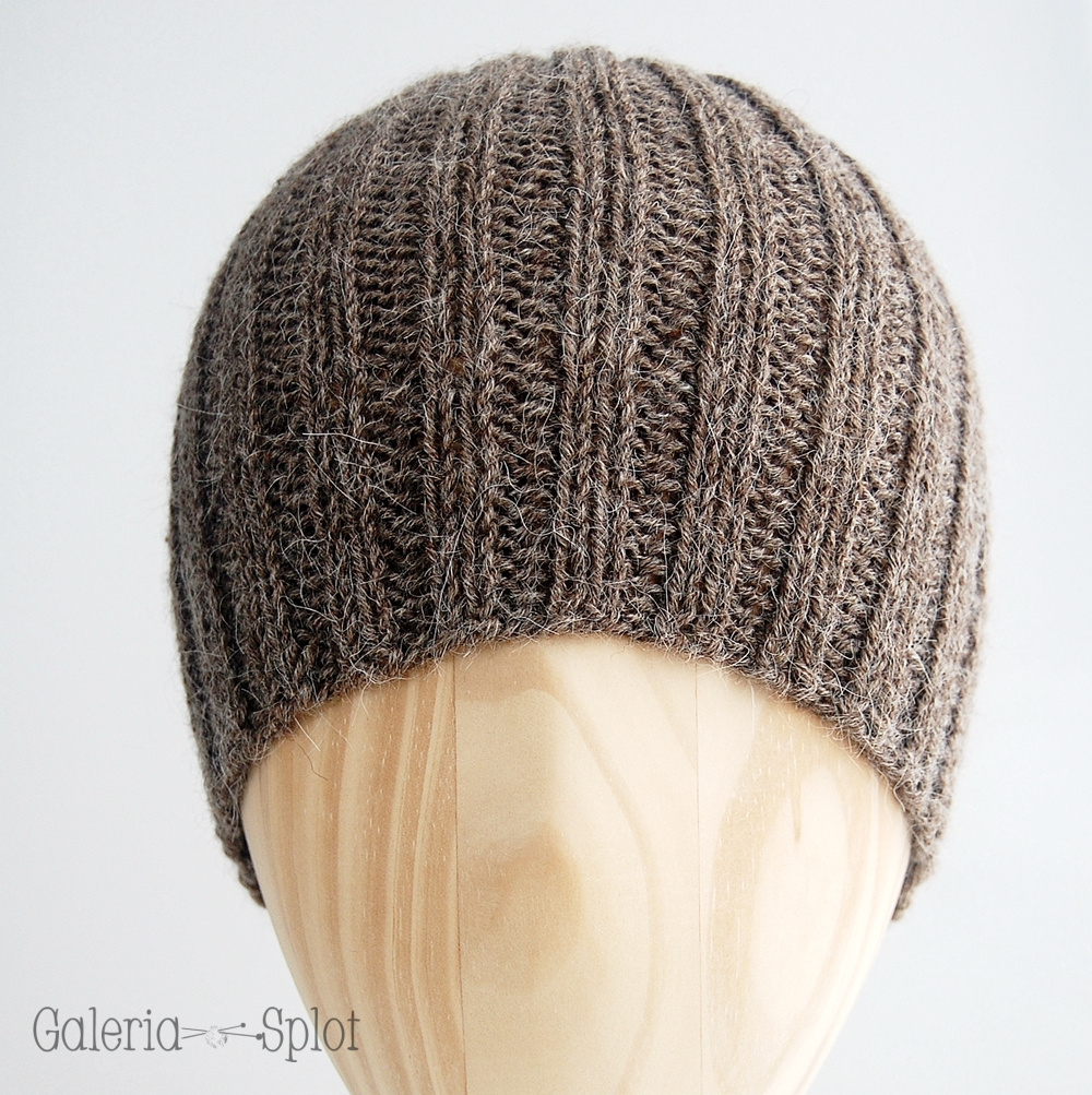 czapka - brąz-alpaka z merino czapka - brąz-alpaka z merino