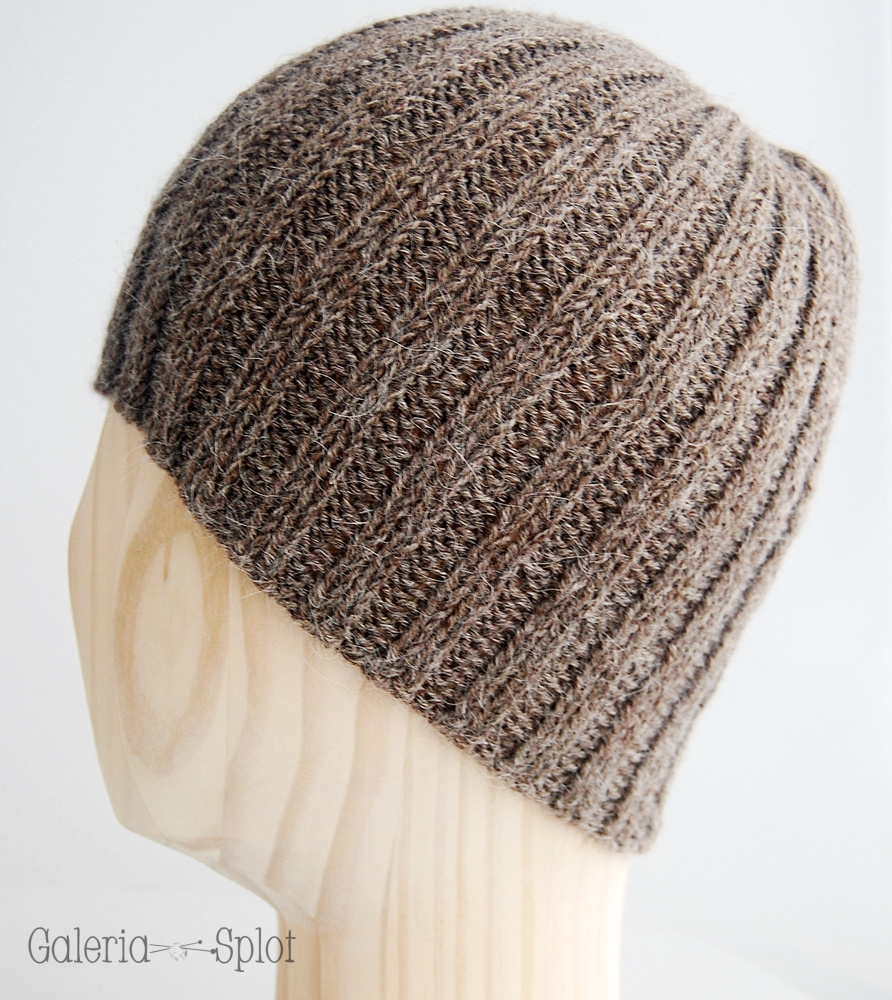 czapka - brąz-alpaka z merino czapka - brąz-alpaka z merino