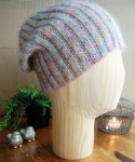 czapka merino z moherem - landrynka czapka merino z moherem - landrynka
