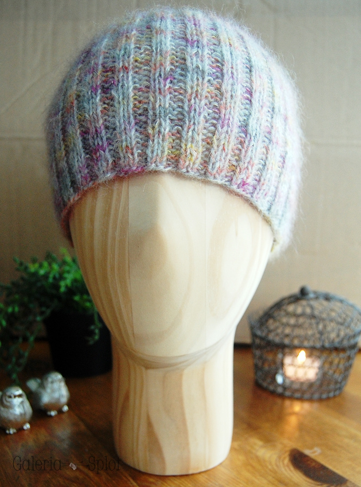 czapka merino z moherem - landrynka czapka merino z moherem - landrynka