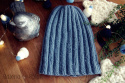 czapka merino z recyklingu- niebieski czapka merino z recyklingu- niebieski
