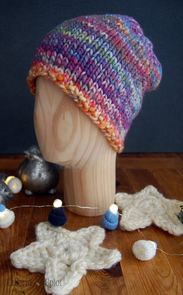 gruba czapka, kolorowa 100% merino gruba czapka, kolorowa 100% merino