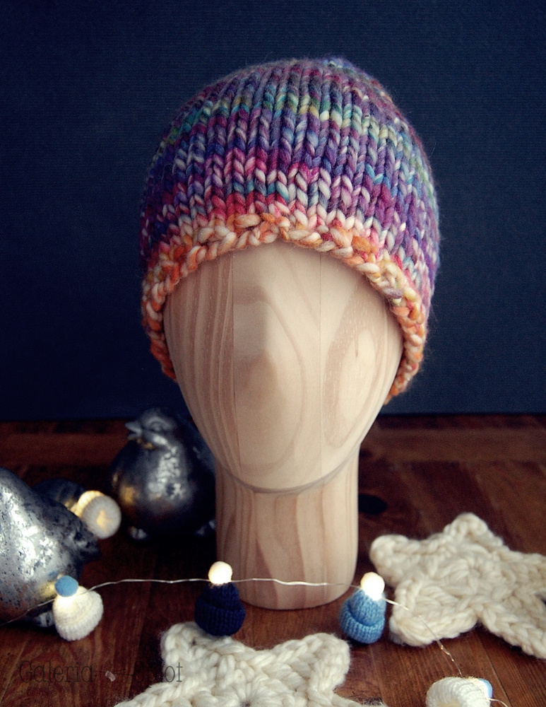 gruba czapka, kolorowa 100% merino gruba czapka, kolorowa 100% merino