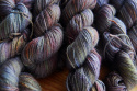 Baby Alpaka Silk - jagodowy zagajnik - odcienie fioletu, zieleni Baby Alpaka Silk - jagodowy zagajnik - odcienie fioletu, zieleni