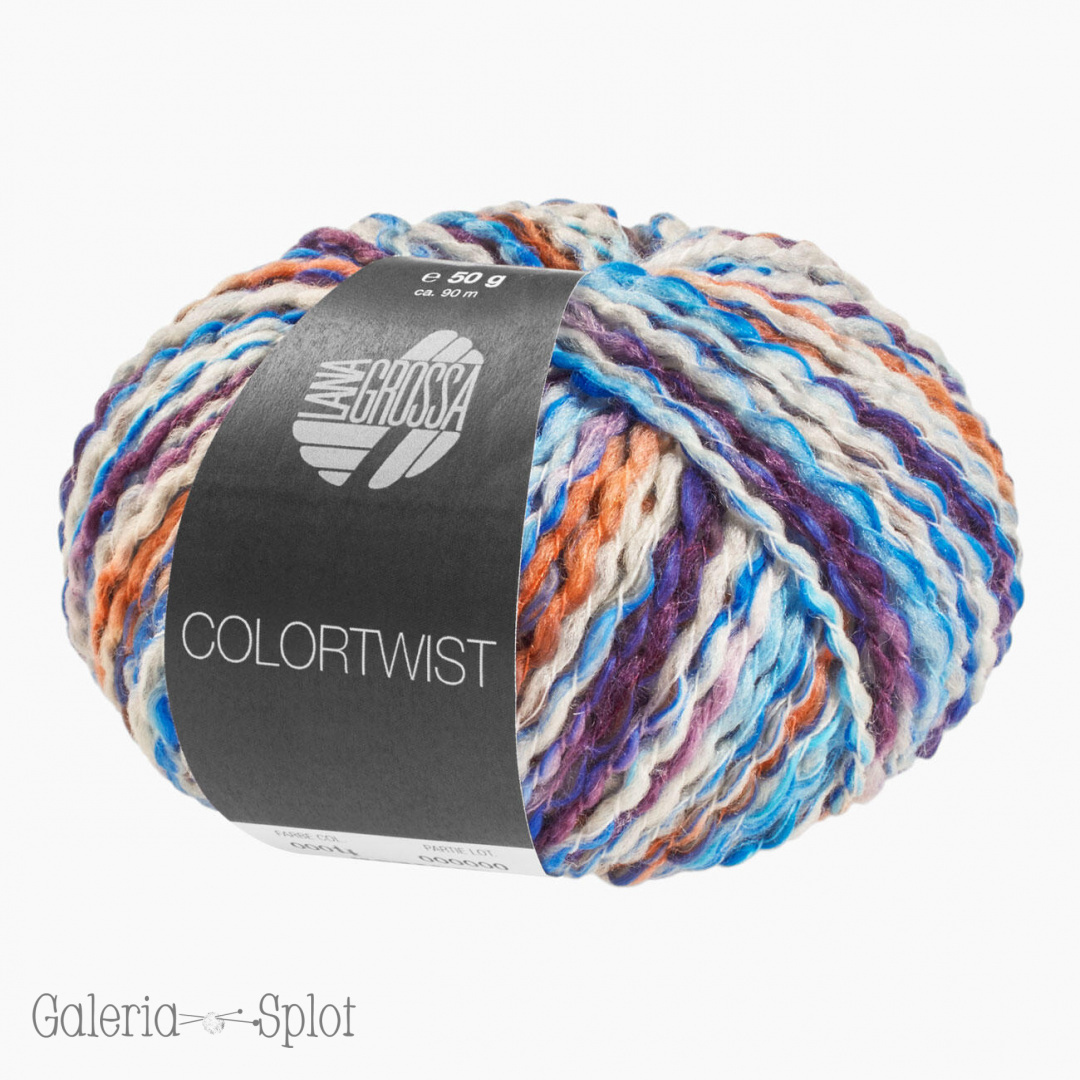 Colortwist -04, biały, niebieski, fiolet