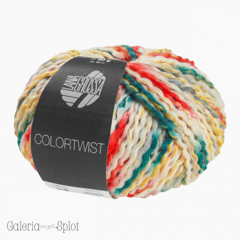 Colortwist -09 biały, żółty, zielony, czerwony