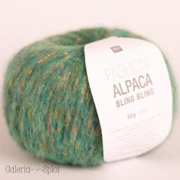 Fashion alpaca bling bling- 004 zieleń, granat, beż