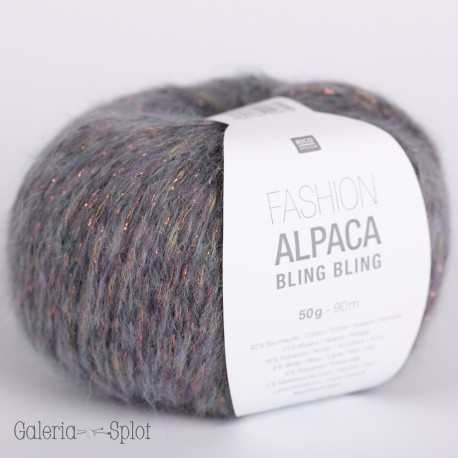 Fashion alpaca bling bling- 005 jeansowy