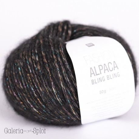 Fashion alpaca bling bling- 006 czarny