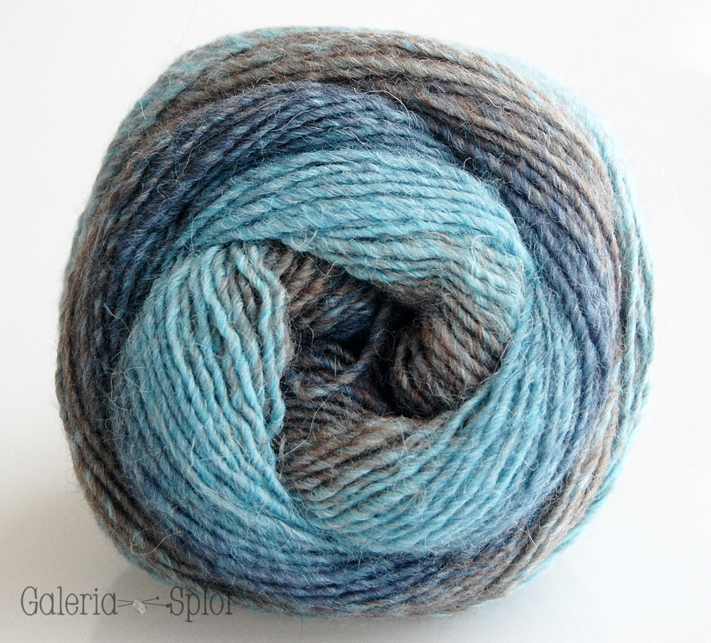 Gomitolo alpaca - 363 niebieski, brąz