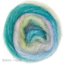 essentials super kid mohair silk Print spring - 011 zieleń, turkus