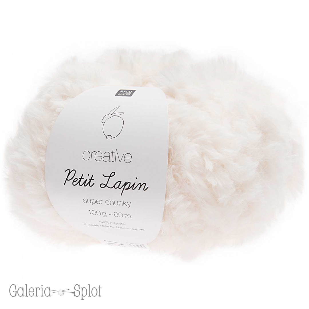 creative Petit Lapin super chunky - 001 biały creative Petit Lapin super chunky - 001 biały