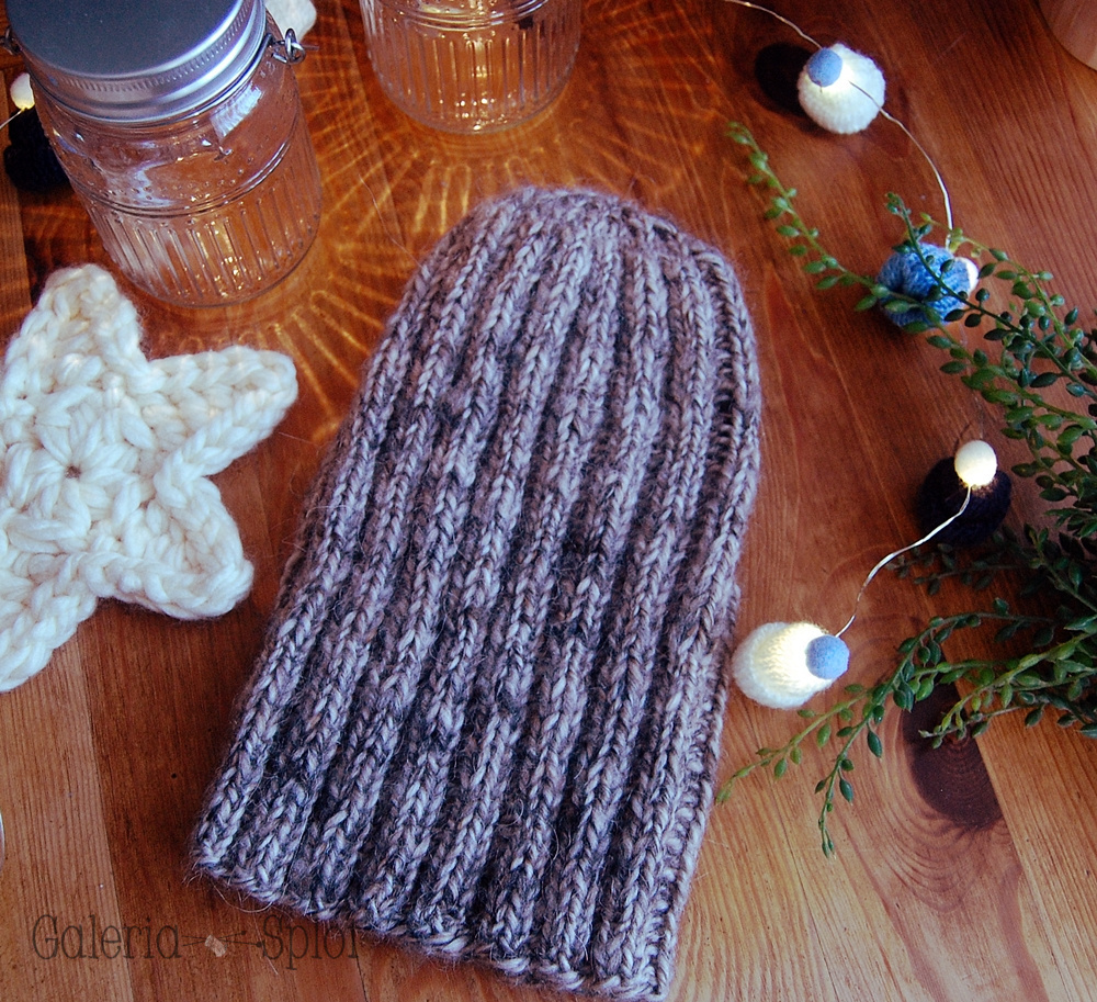 czapka brązowy tweed czapka brązowy tweed