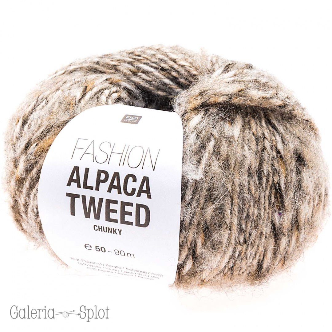 fashion alpaca tweed -005 beż, ecru