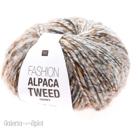 fashion alpaca tweed -003 błękit, brąz
