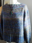 luźny sweterek - blue