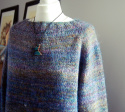 luźny sweterek - blue
