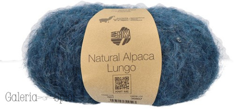 Natural Alpaca Lungo - 007 niebieski Natural Alpaca Lungo - 007 niebieski