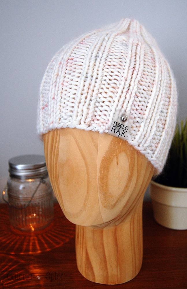 czapka merino z moherem - landrynka czapka merino z moherem - landrynka