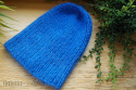 czapka merino z moherem - niebieski czapka merino z moherem - niebieski