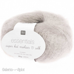 essentials super kid mohair loves silk - 008 srebrny