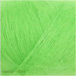 essentials super kid mohair loves silk - 067 neonowy zieleń